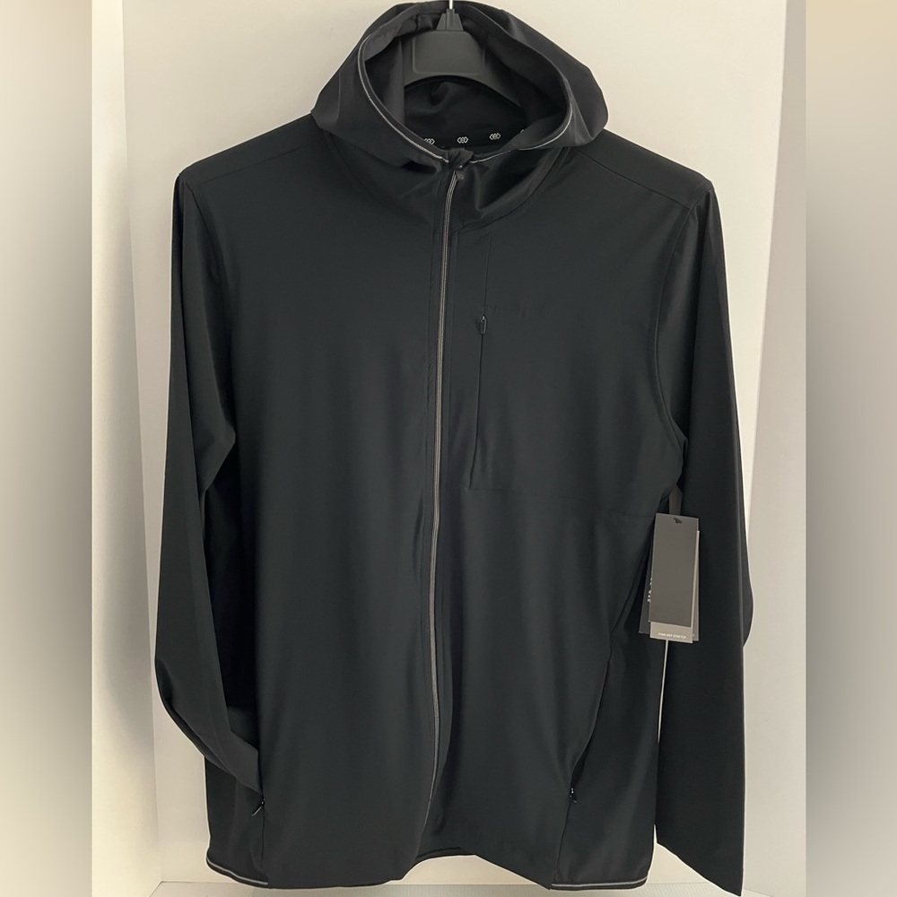 LEG3ND Hooded 4-way Stretch Long Sleeve Full Zip Light Weight Active/Track Jackt